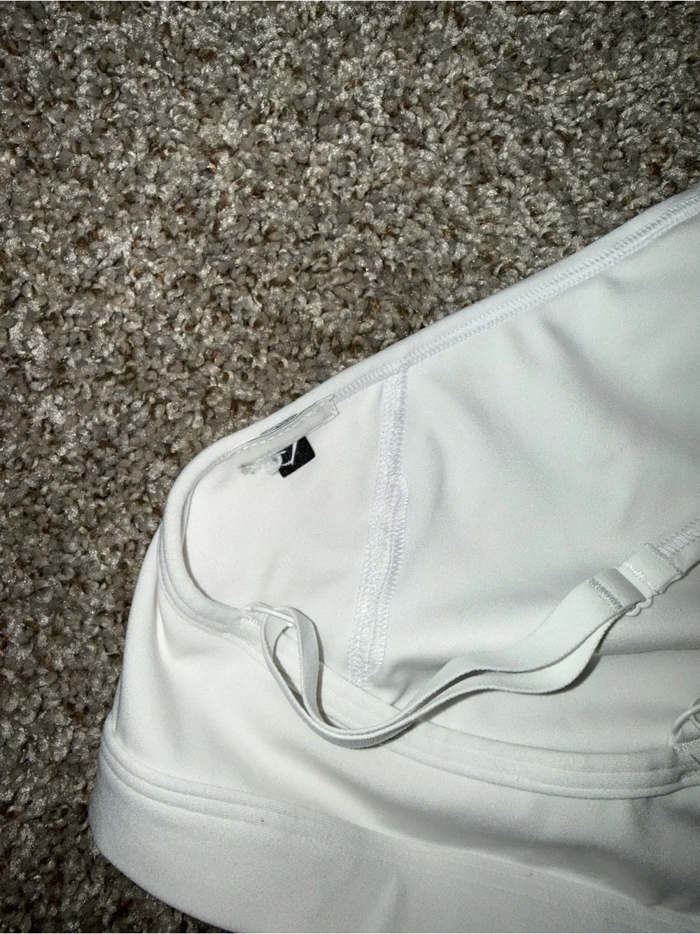 Gymshark One-Strap Sports Bra White